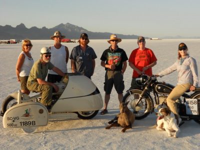 Record-setting 1955 BMW R50 Sidecar Rig at Bonneville: The Great White Dyno Image